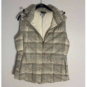 Patagonia Women's Plaid Goosedown Puffer Vest size large